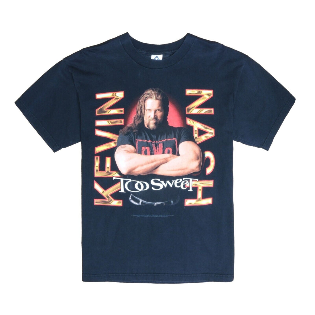 Vintage Kevin Nash NWO Too Sweet Wrestling T-Shirt Size XL Black 1998 90s WWF