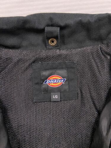 Dickies Canvas Work Jacket Size Large Black