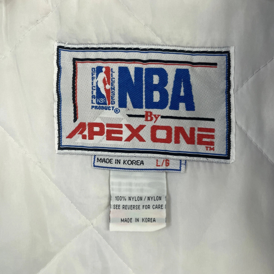 Vintage Utah Jazz Apex One Puffer Jacket Size Large 90s NBA