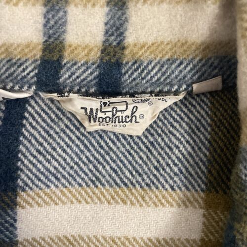 Vintage Woolrich Wool Button Up Shirt Size 40 Plaid