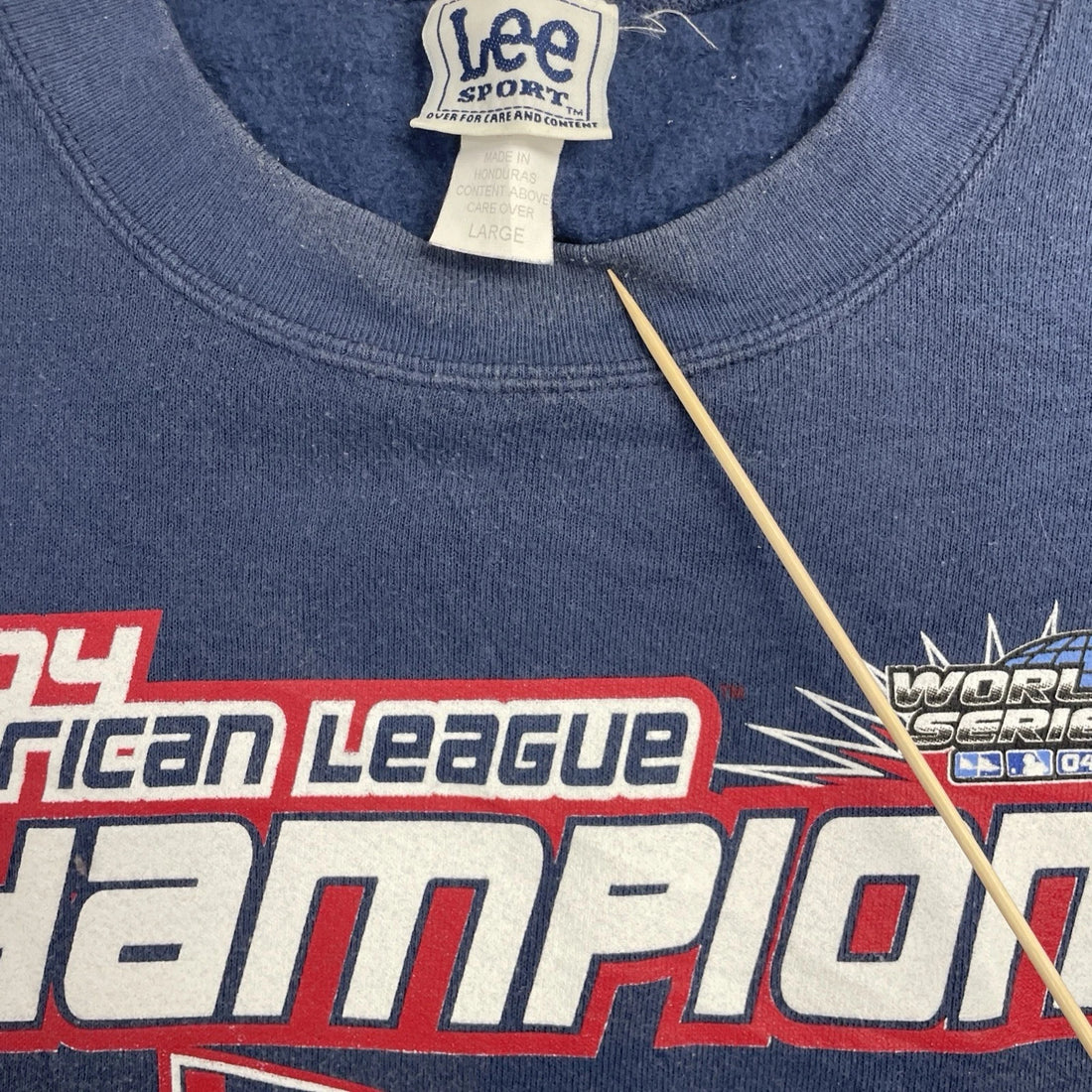 Vintage Boston Red Sox American League Champion Sweatshirt Size Large 2004 MLB