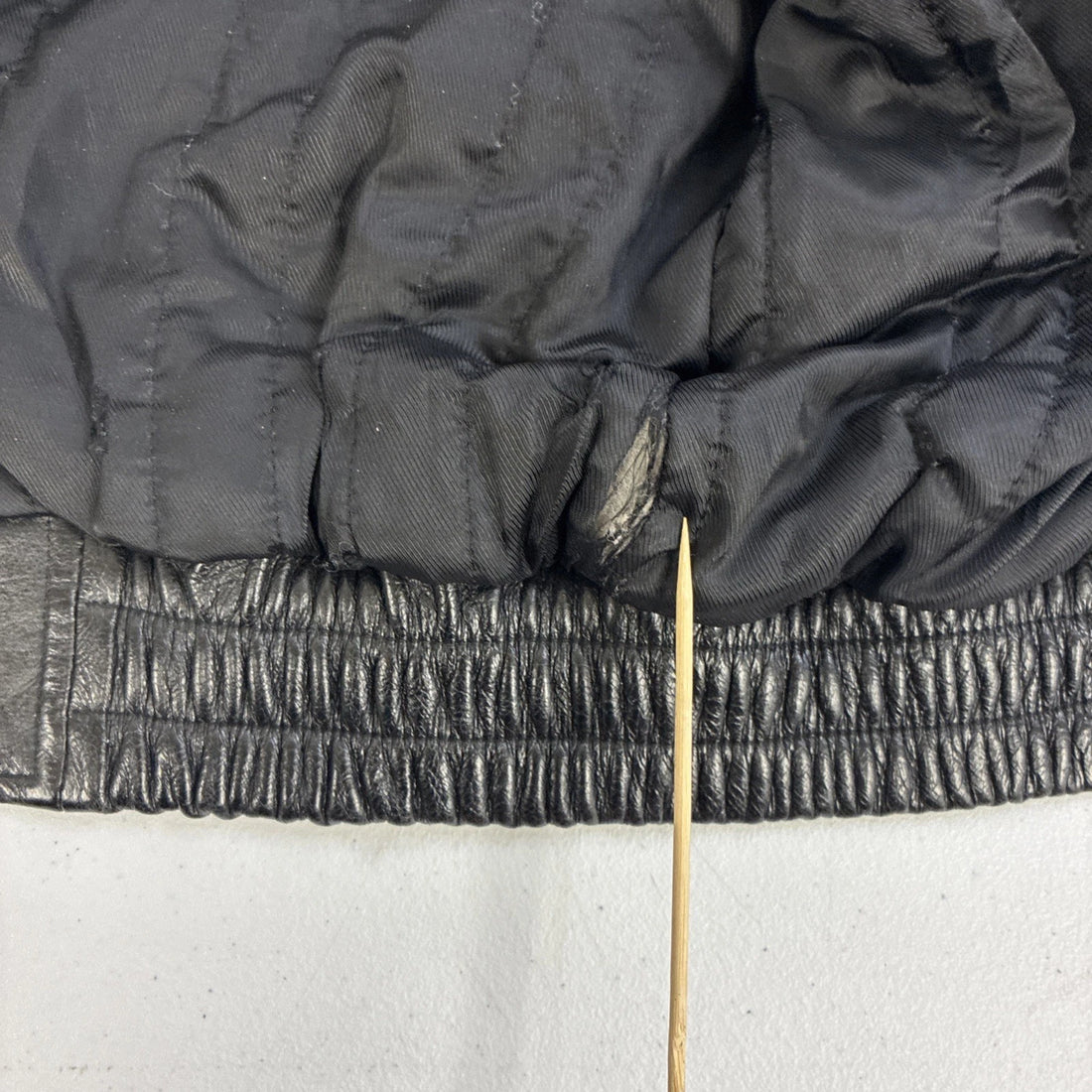 Vintage London Fog Leather Bomber Jacket Size Large Black