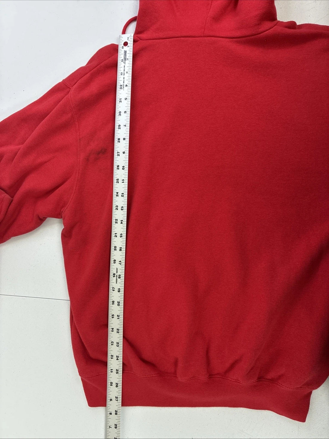 Vintage Nike Sweatshirt Hoodie Size Medium Red Embroidered Swoosh