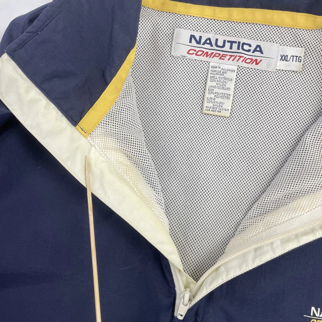 Vintage Nautica Competition Sailing Pullover Anorak Windbreaker Light Jacket 2XL