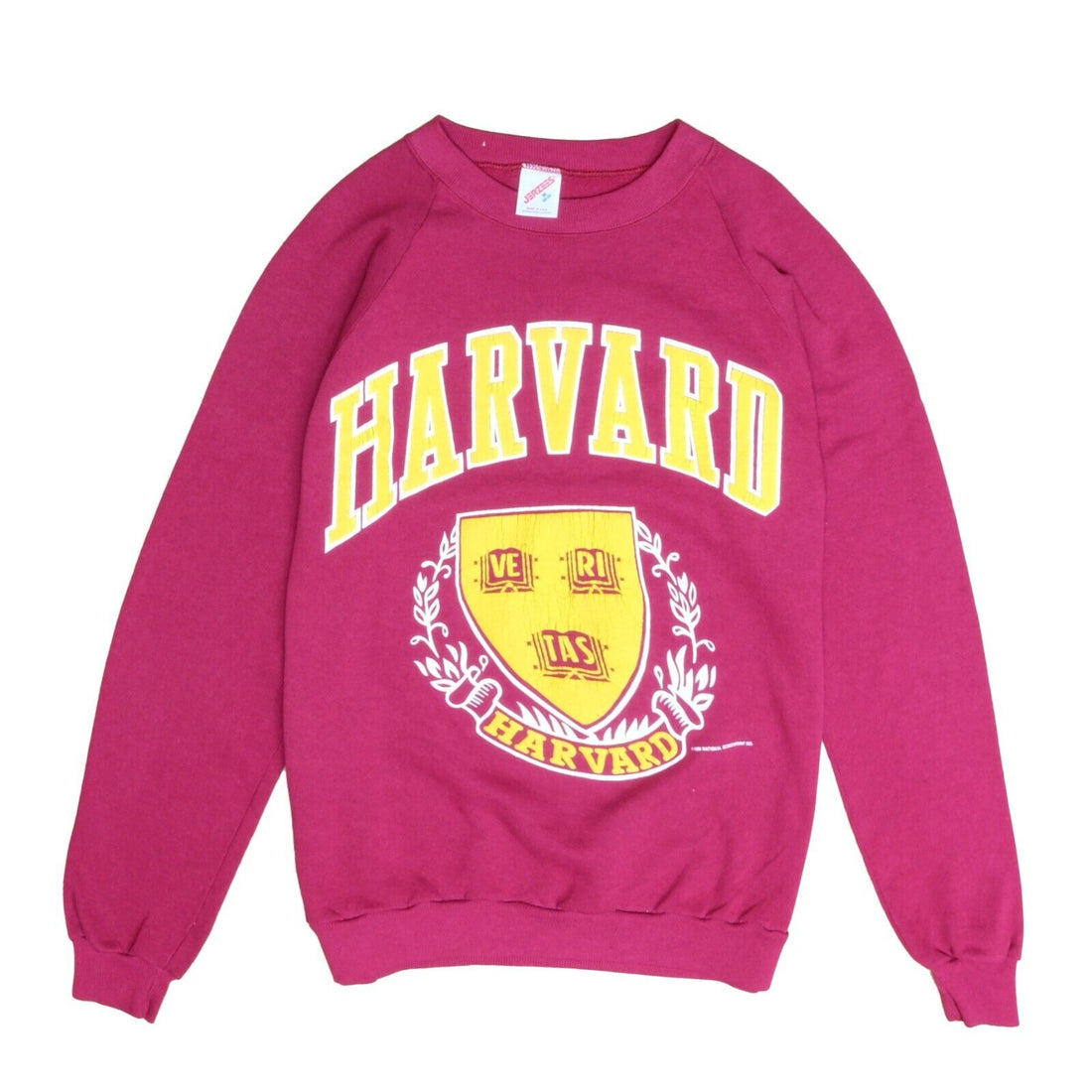 Vintage Harvard Crimson Crest Sweatshirt Crewneck Size Medium 90s NCAA