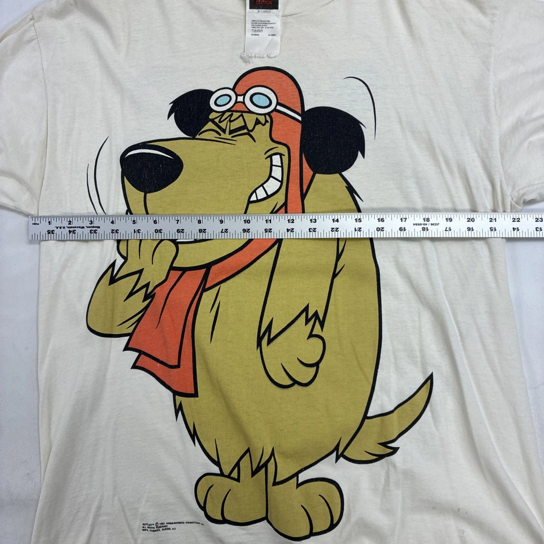Vintage Muttley Hanna Barbera T-Shirt XL Jumbo Double Sided Cartoon Promo 1993