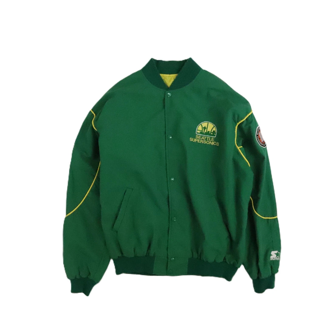 Vintage Seattle Supersonics Starter Bomber Jacket Size XL 90s NBA