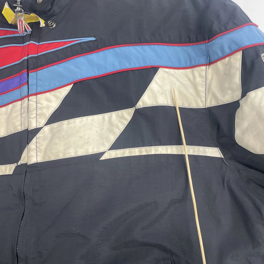 Vintage Polaris Snowmobile Racing Puffer Bomber Jacket Size 2XL