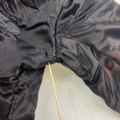 Vintage Schott Leather Bomber Jacket Size 44 Black
