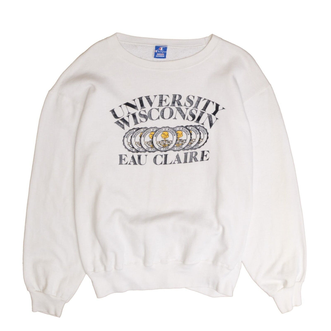 Vintage Wisconsin Eau Claire Champion Sweatshirt Crewneck Size 2XL 80s