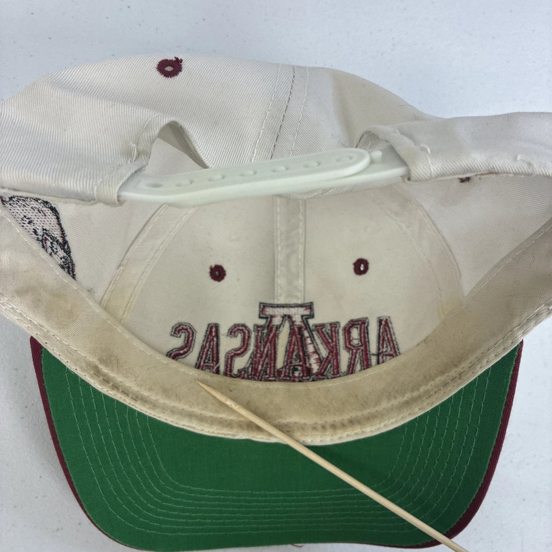 Vintage Arkansas Razorbacks Snapback Hat OSFA NCAA