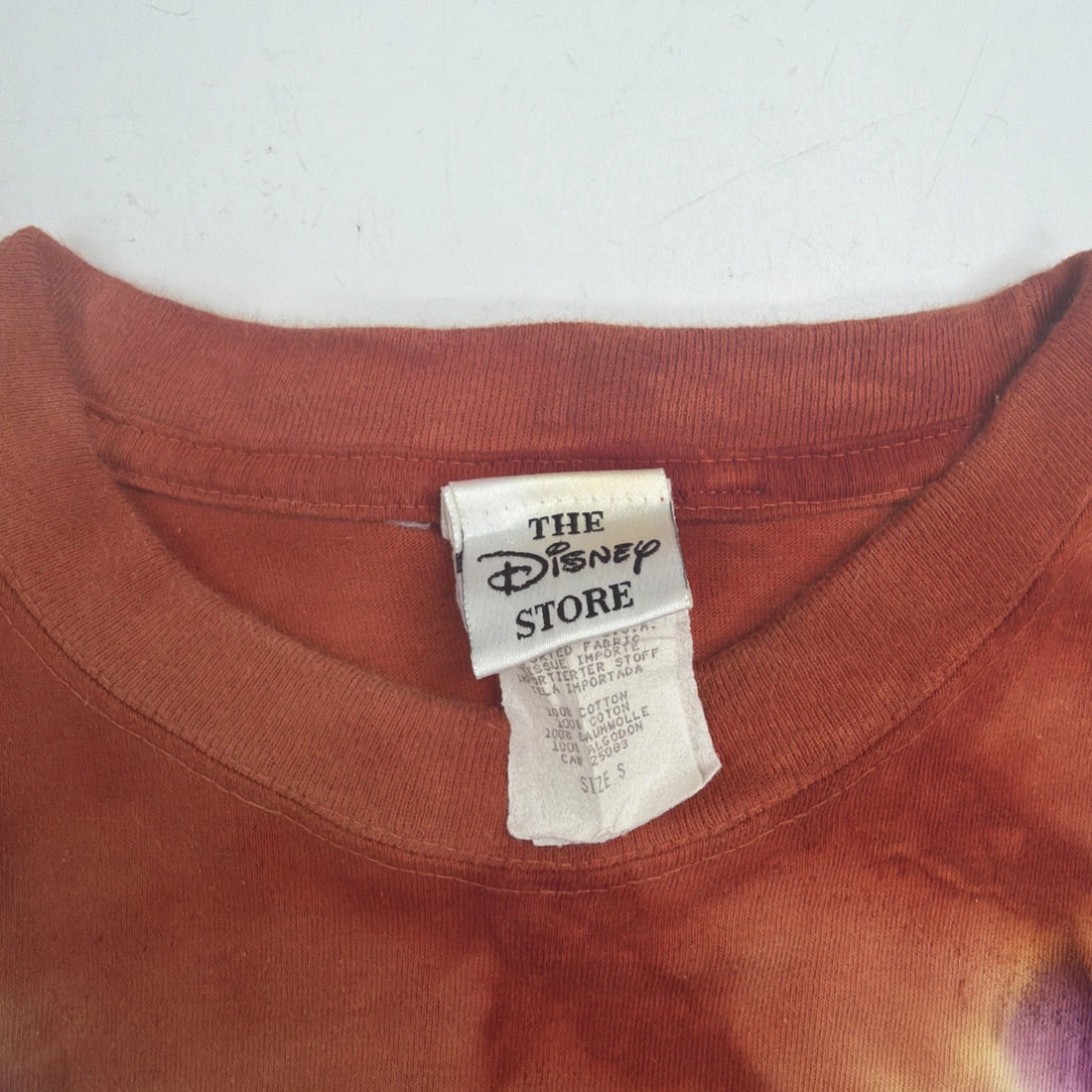 Vintage Pocahontas Disney Tie Dye T-Shirt Size Small 90s