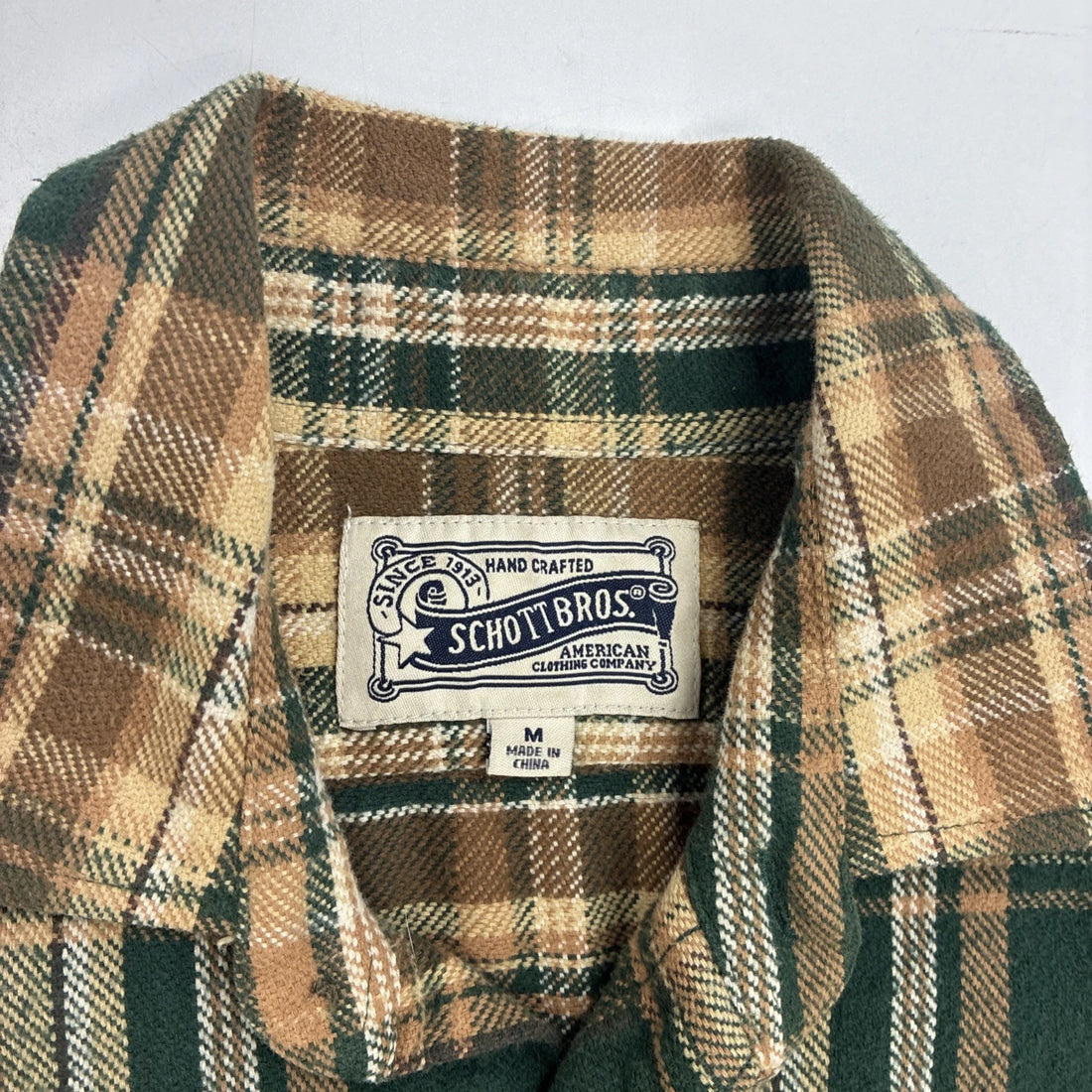 Schott Bros Button Up Shirt Size Medium