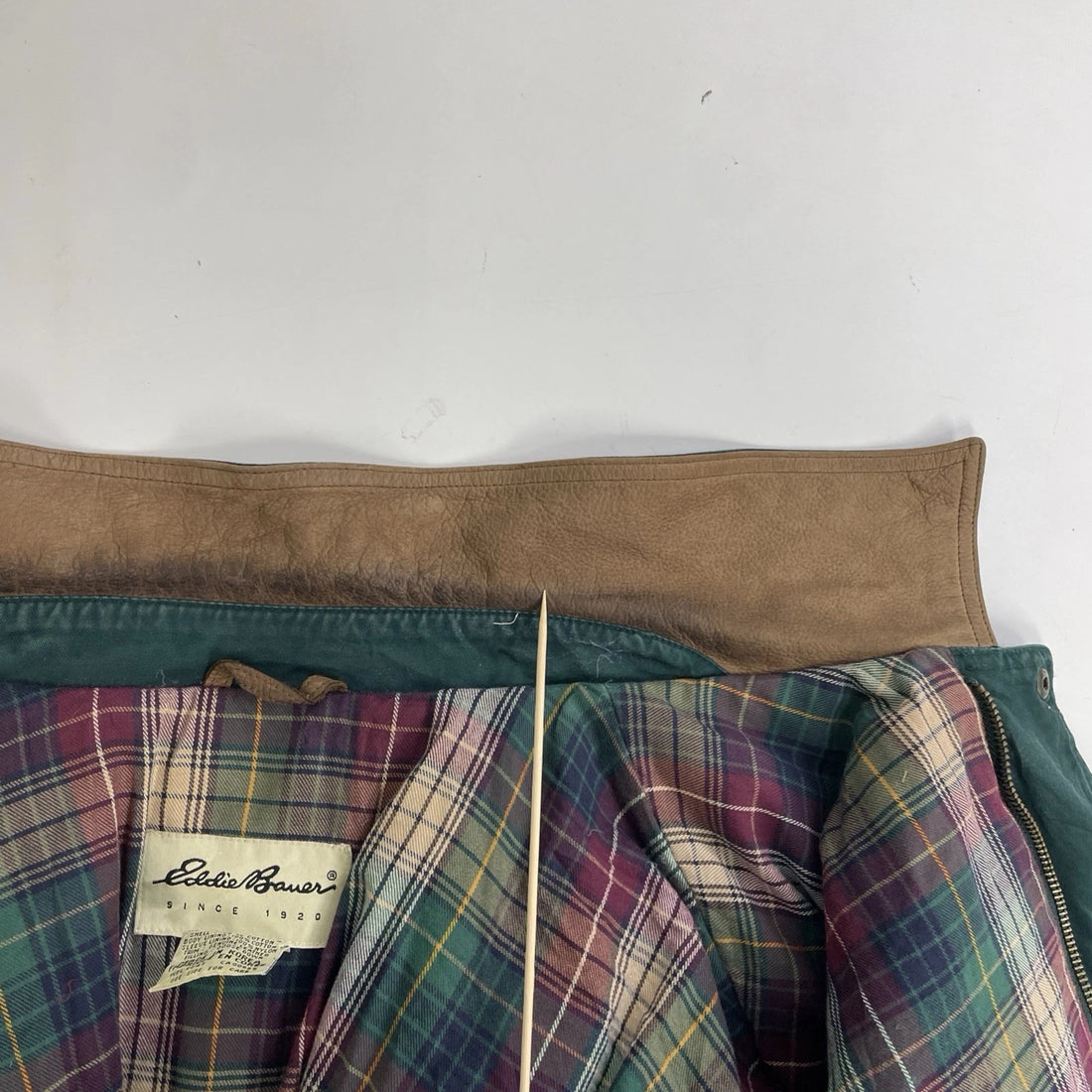 Vintage Eddie Bauer Coat Jacket Size XL Green Down Insulated