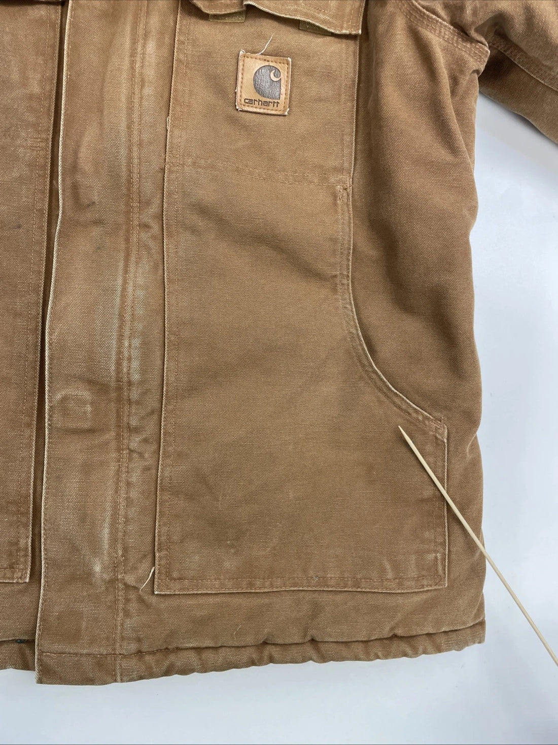 Carhartt Canvas Arctic Work Jacket Size Medium C26 BRN