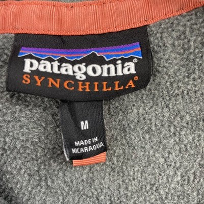 Patagonia Synchilla Snap T Fleece Jacket Size Medium Gray
