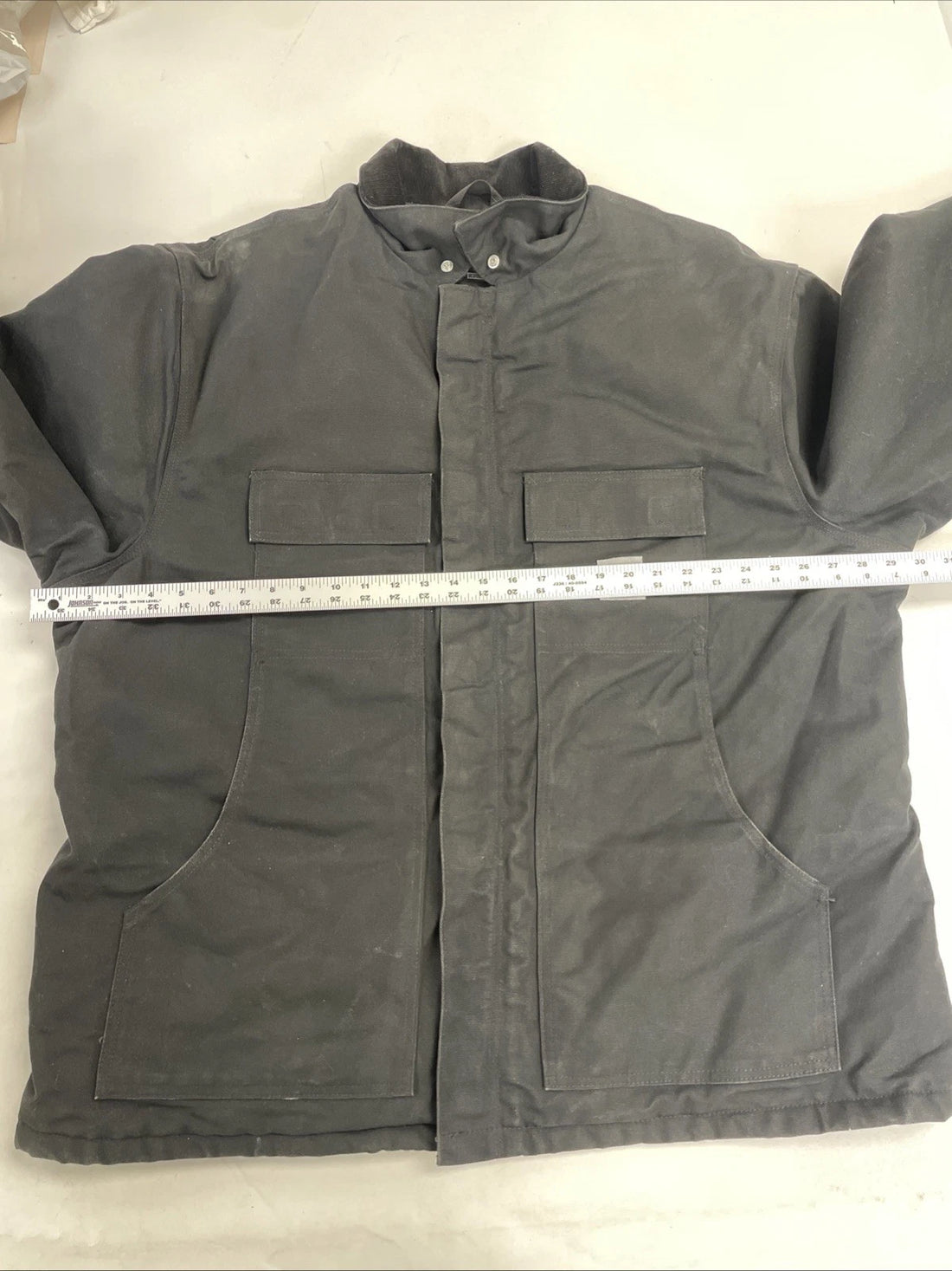 Carhartt Work Coat Jacket Size 2XL Black Loose Fit