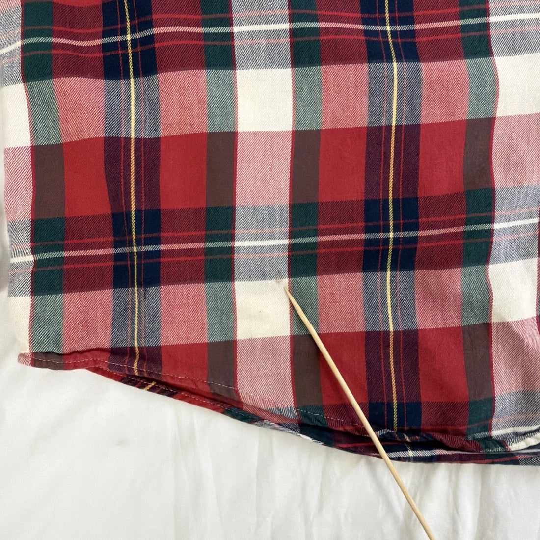 Vintage L.L. Bean Button Up Shirt Size XL Red Tartan Plaid