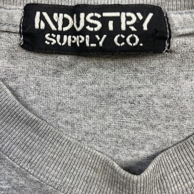 Vintage Skull Fire Industry Supply Long Sleeve T-Shirt Size Medium