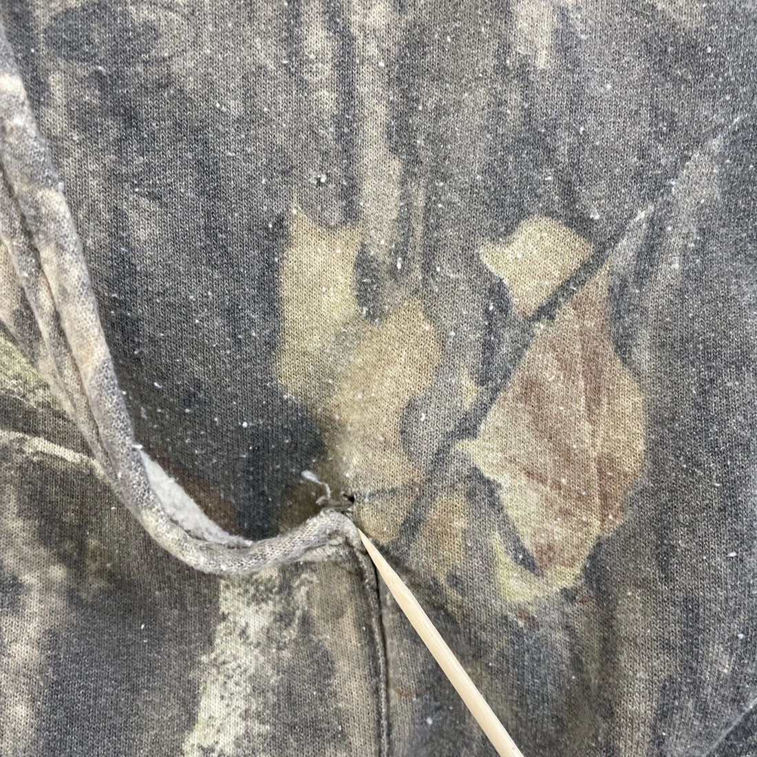 Mossy Oak Breakup Camo Full Zip Sweatshirt Hoodie Size 2XL