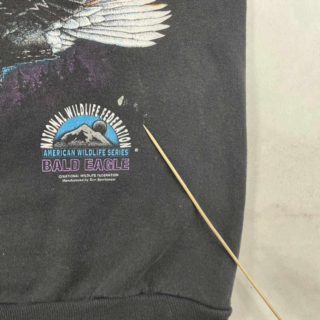 Vintage Eagle American Wildlife Crewneck Sweatshirt Size Large Nature