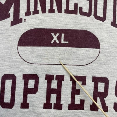 Vintage Minnesota Gophers Russell Athletic Crewneck Sweatshirt Size XL NCAA