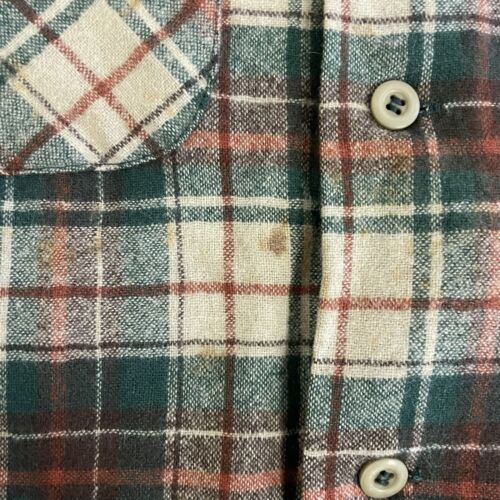 Vintage Pendleton Wool Board Button Up Shirt Size Small Tartan Plaid