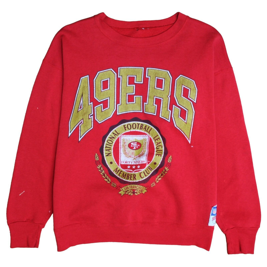 Vintage San Francisco 49ers Crest Nutmeg Sweatshirt Crewneck Size XL 90s NFL