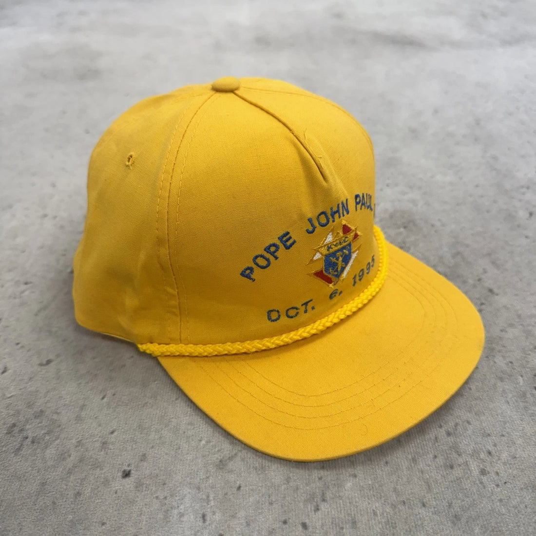 Vintage Pope John Paul II Snapback Hat Cap OSFA 90s