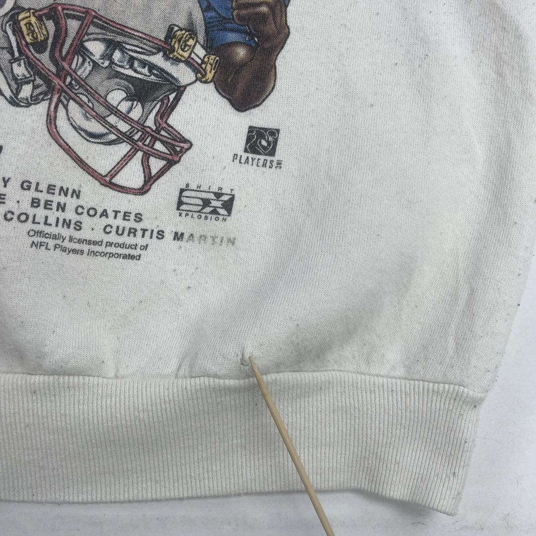 Vintage Packers Patriots Super Bowl XXXI Caricature Sweatshirt Large 1997 NFL