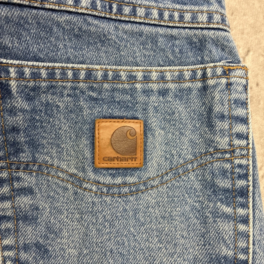 Vintage Carhartt Denim Jeans Pants Size 38 X 34