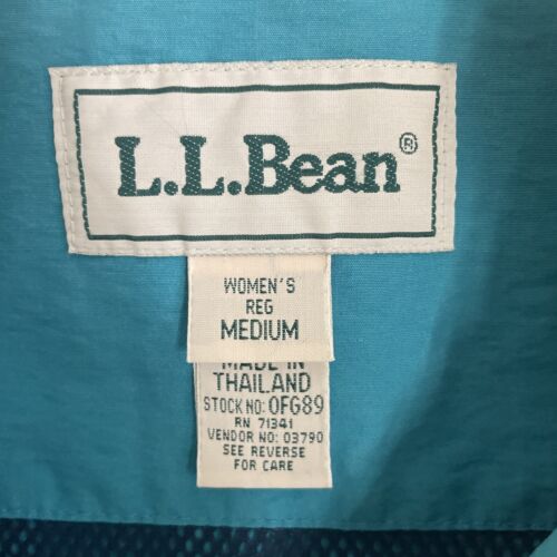 Vintage LL Bean Windbreaker Light Jacket Womens Size Medium