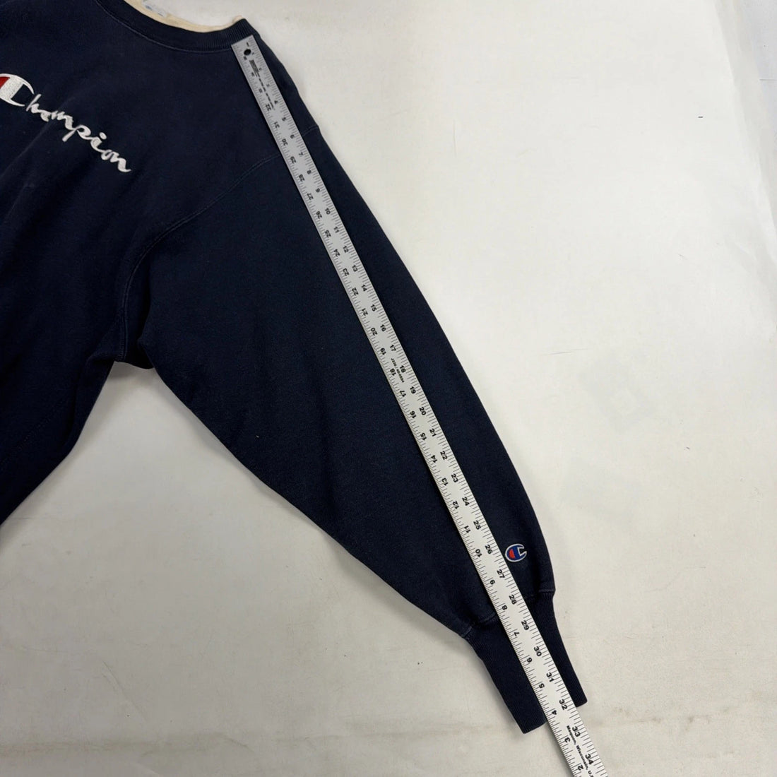 Vintage Champion Reverse Weave Crewneck Sweatshirt Size 2XL Blue Spell Out 90s
