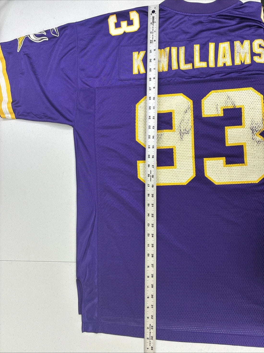 Vintage Minnesota Vikings Kevin Williams Reebok Jersey Size XL NFL