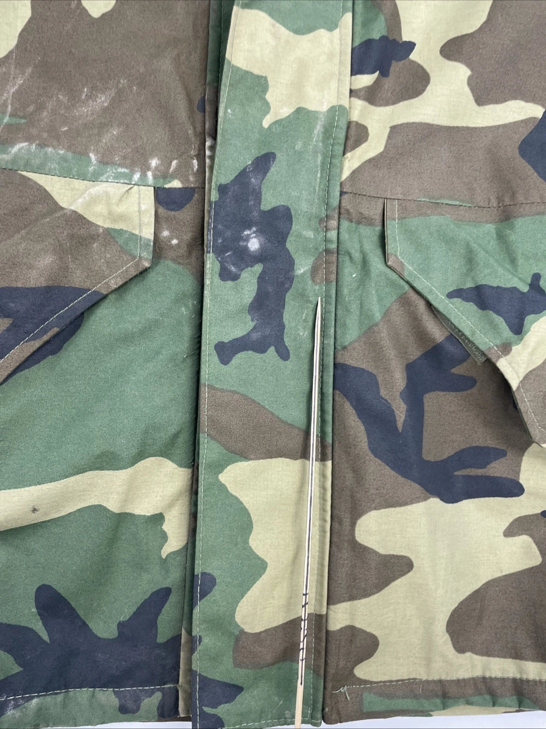 Vintage Cold Weather Woodland Camo Parka Jacket Size Small MIL-P-44188D