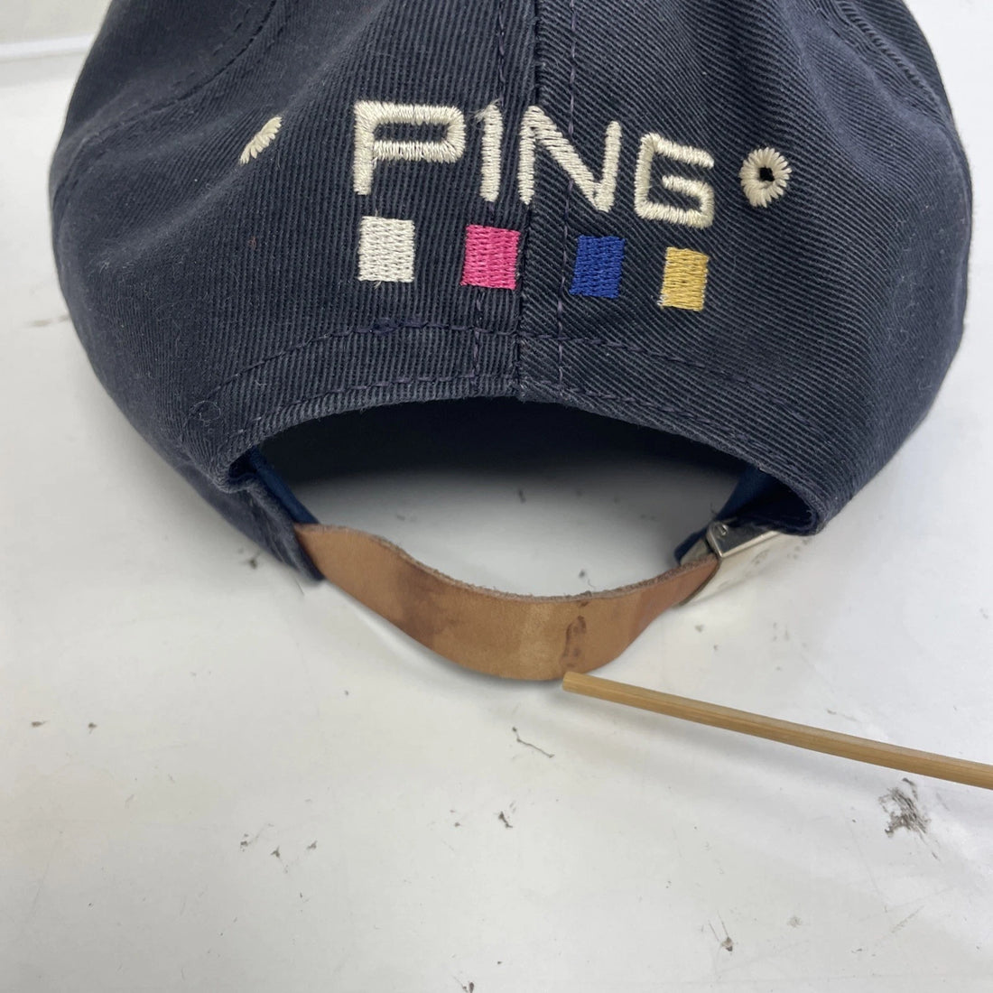 Vintage Ping Golf Leather Strap Hat Cap OSFA