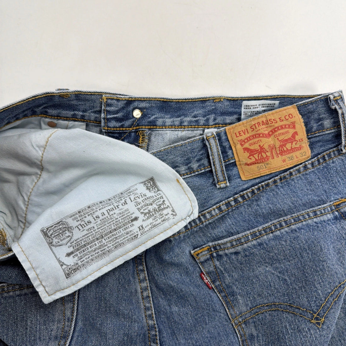 Levi Strauss & Co 501 Denim Jeans Pants Size 38 X 32