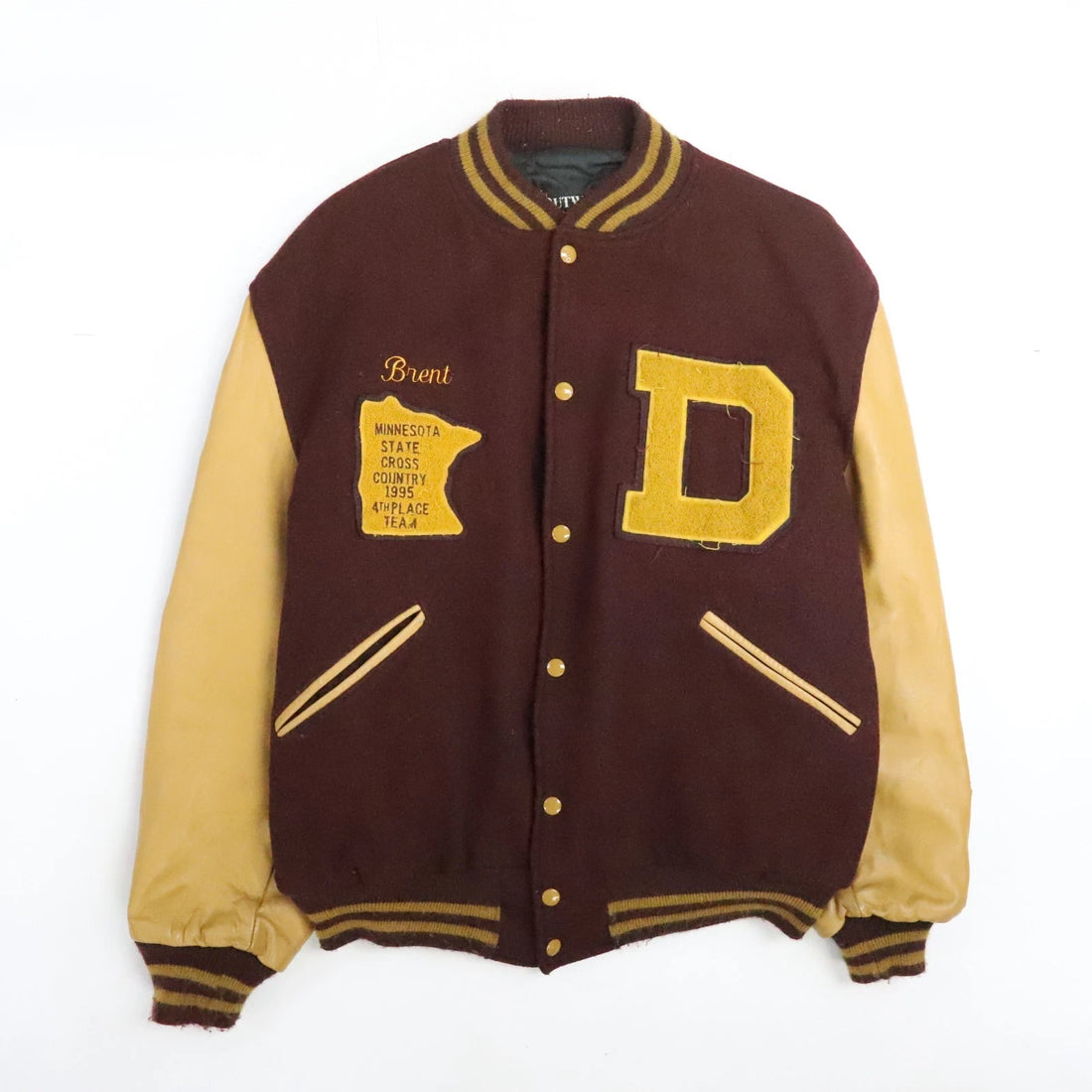 Vintage Minnesota State Cross Country Wool Varsity Letterman Jacket XL