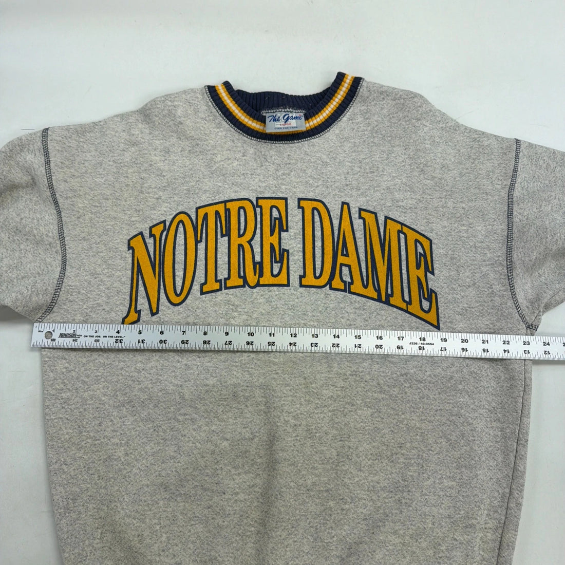 Vintage Notre Dame Fighting Irish The Game Crewneck Sweatshirt Large 90s NCAA