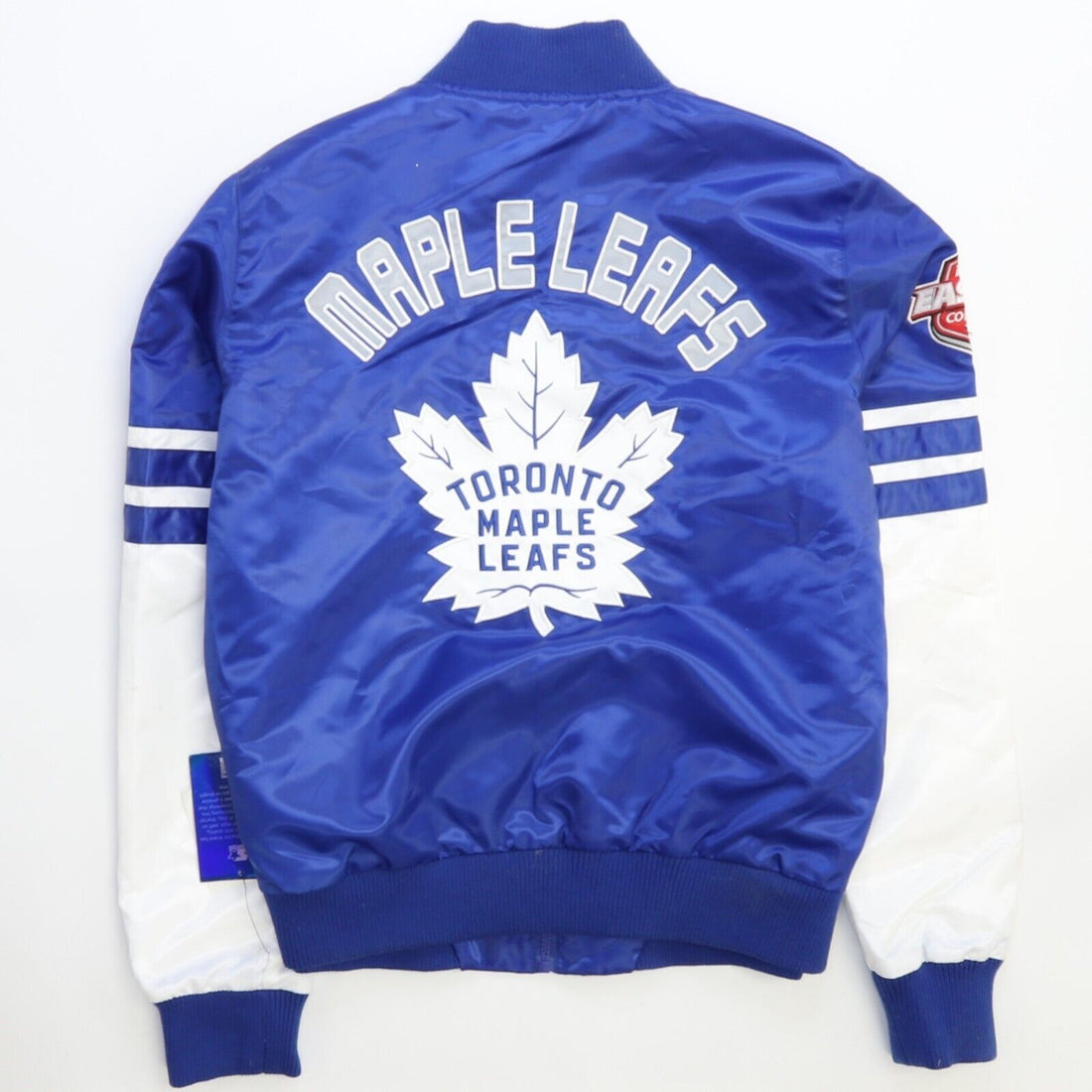 Toronto Maple Leafs Starter Satin Bomber Jacket Size Large NHL