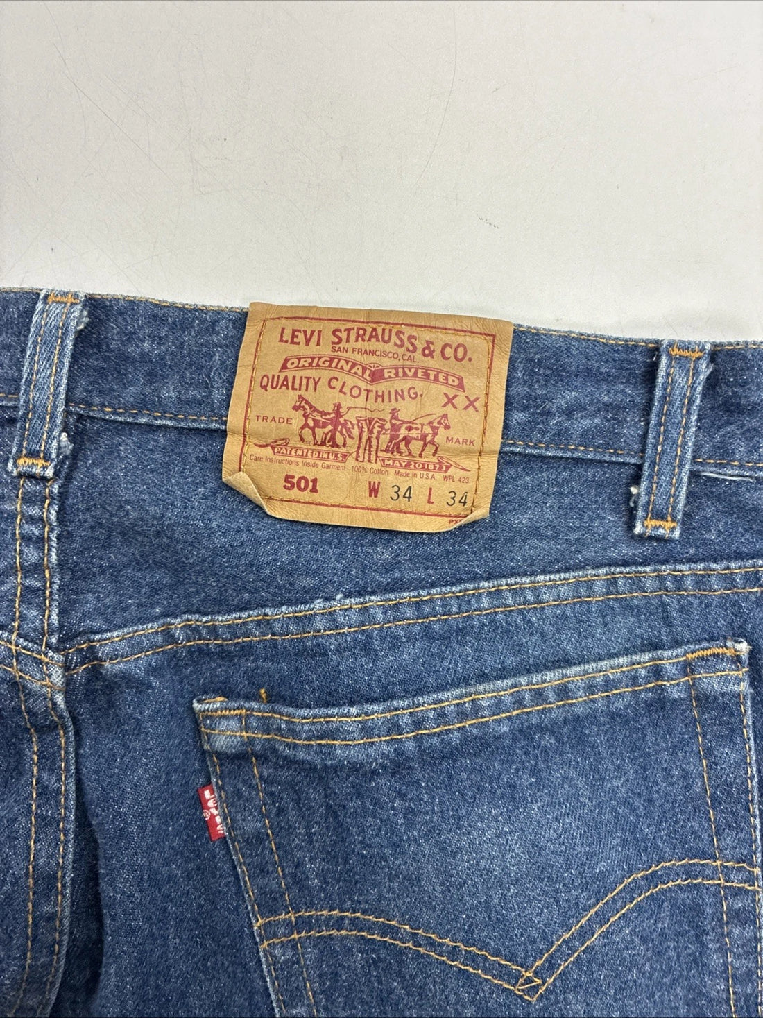 Vintage Levi Strauss & Co 501 Denim Jeans Pants 34 X 34 501-0115