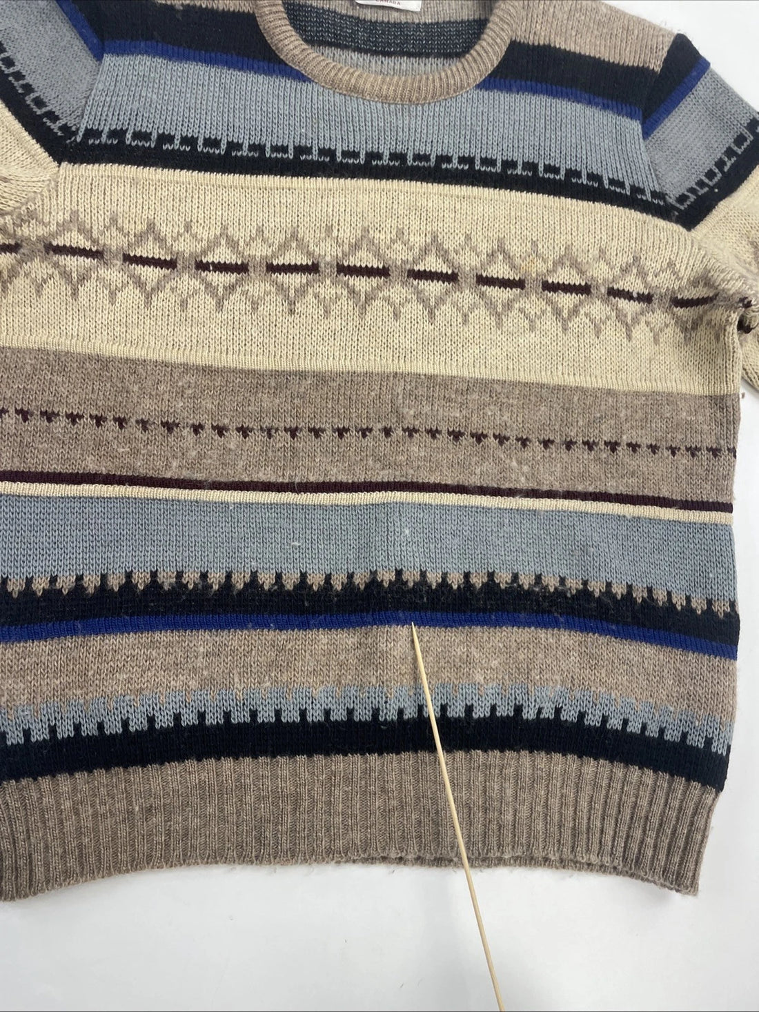 Vintage Tundra Canada Wool Knit Sweater Size Large