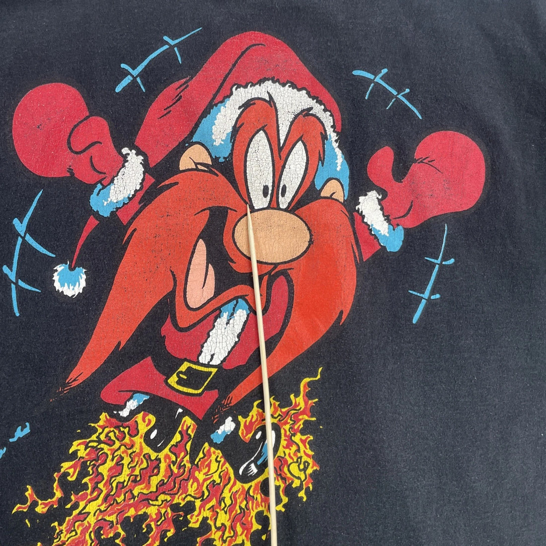 Vintage Yosemite Sam Looney Tunes Christmas T-Shirt Size XL 1994 90s