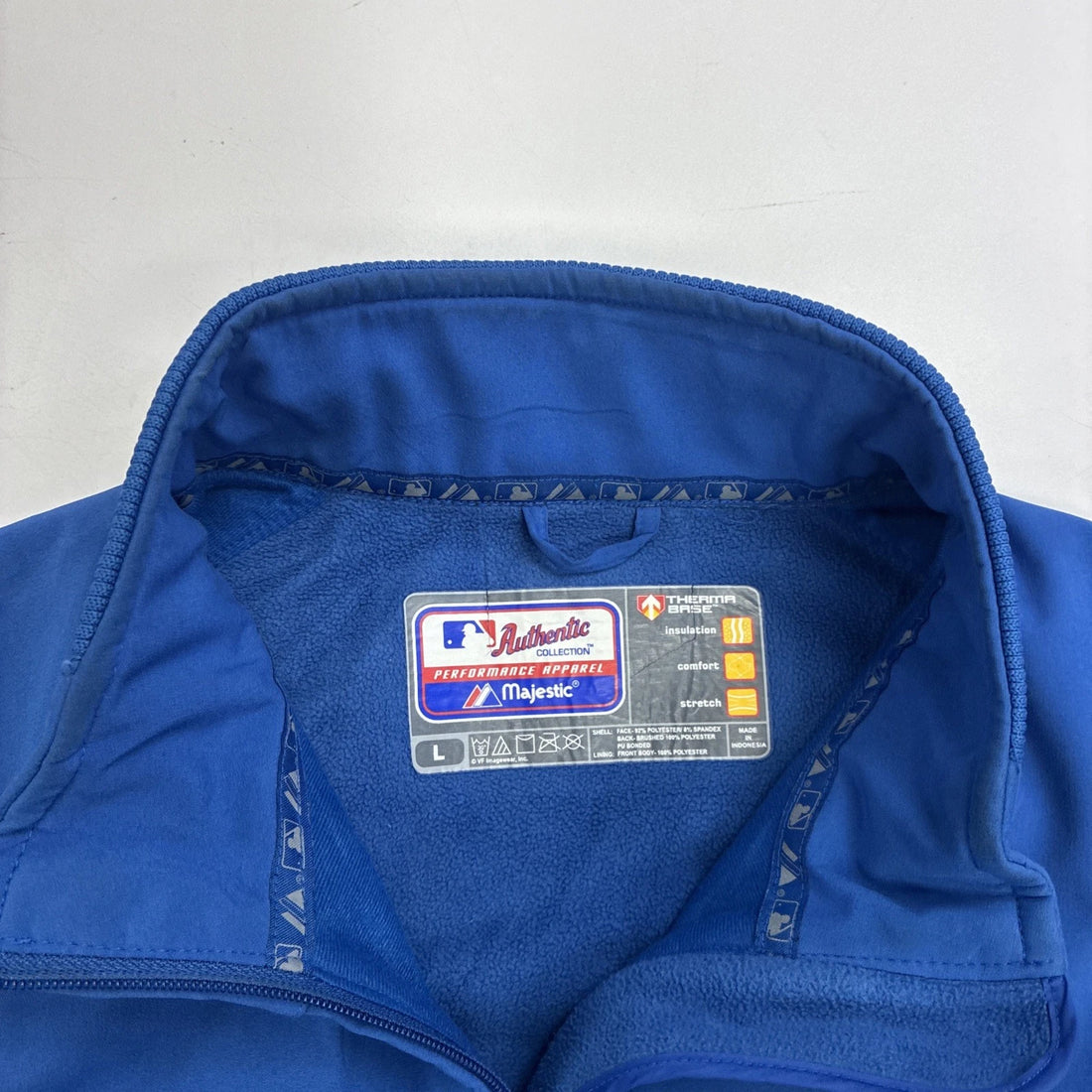 Chicago Cubs Majestic Dug Out Bomber Jacket Size Large MLB