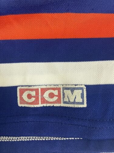 Vintage Edmonton Oilers CCM Jersey Size Large 90s NHL