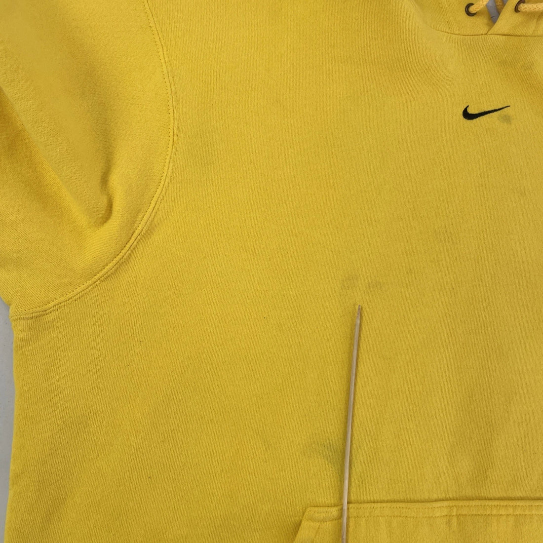 Vintage Nike Middle Swoosh Sweatshirt Hoodie Size XL Yellow