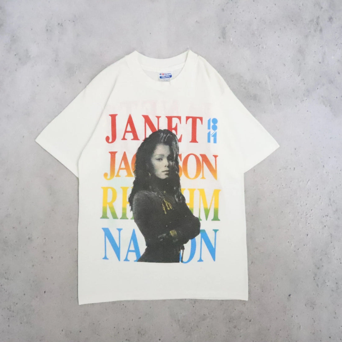 Vintage Janet Jackson Rhythm Nation 1814 Tour De Force Music T-Shirt Medium 90s