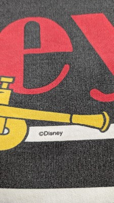 Vintage Mickey Mouse Trumpet Disney Sweatshirt Hoodie Size XL All Over Print