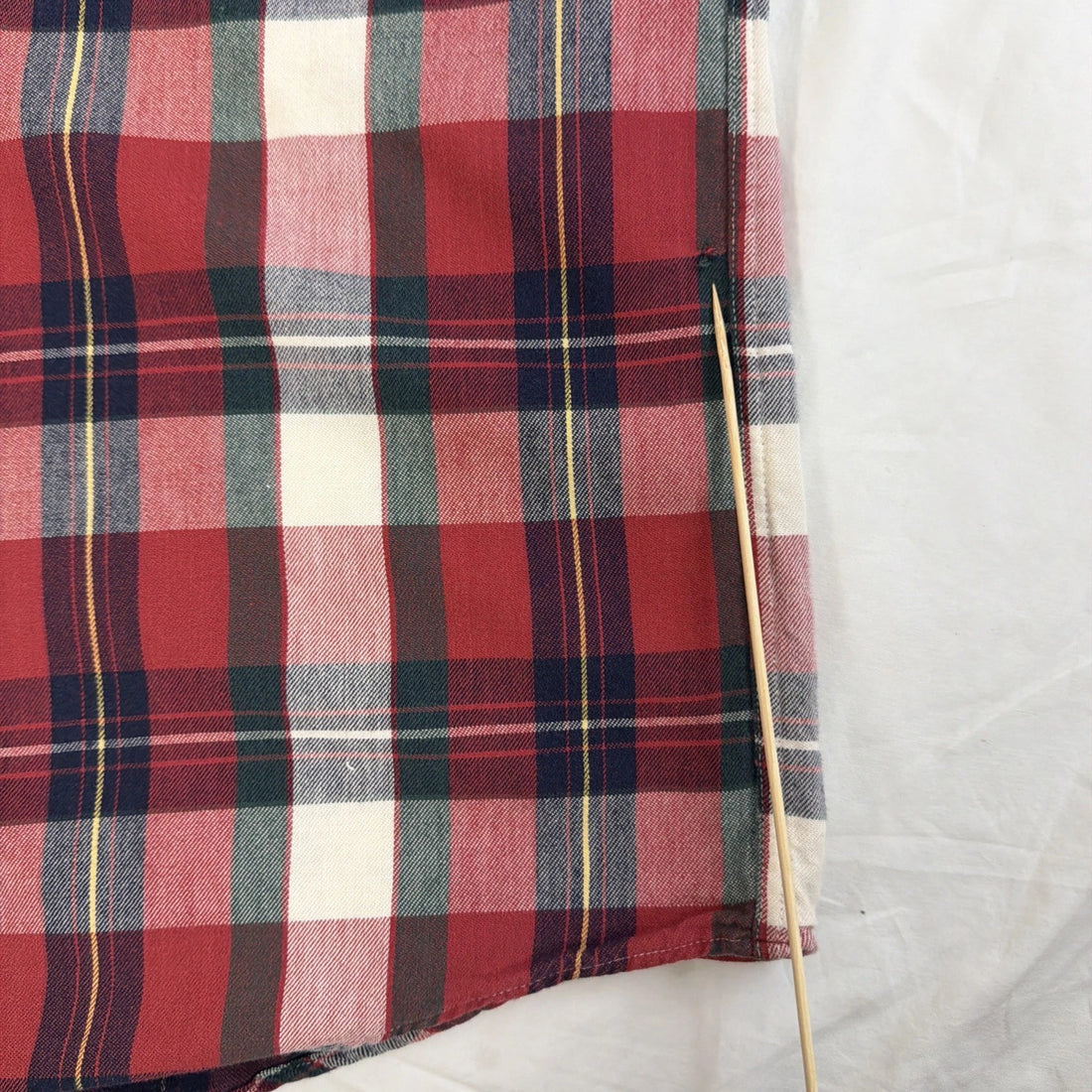 Vintage L.L. Bean Button Up Shirt Size XL Red Tartan Plaid