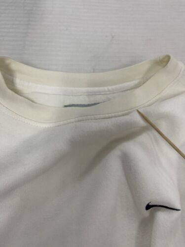 Vintage Nike Sweatshirt Size Large White Embroidered Swoosh
